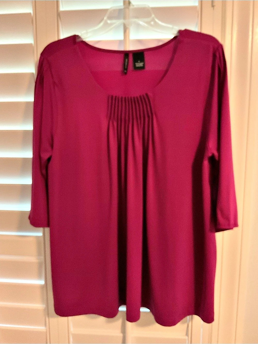 New Directions Long Sleeve Tunic in Pink Size Large Like New